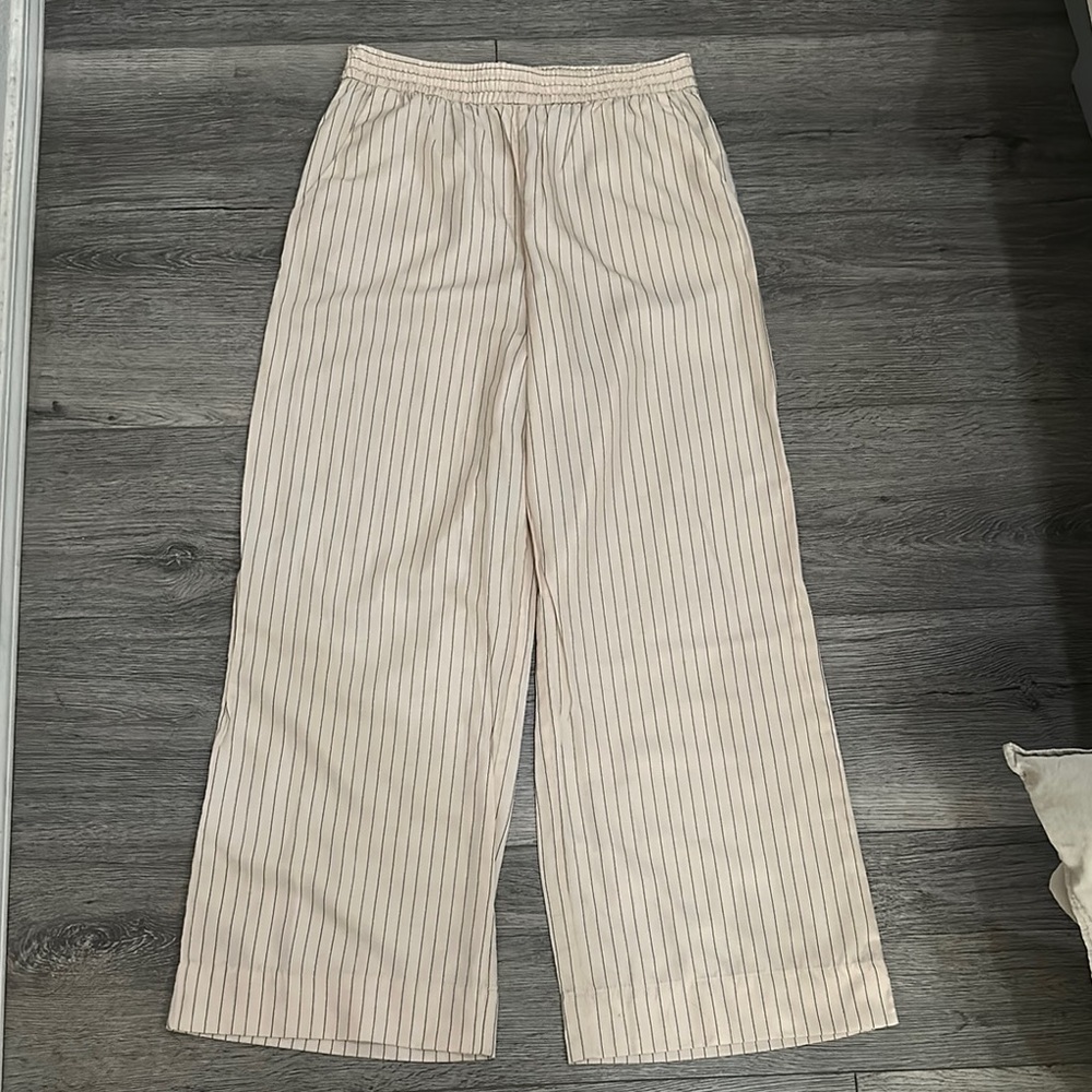 Striped Cream Pants